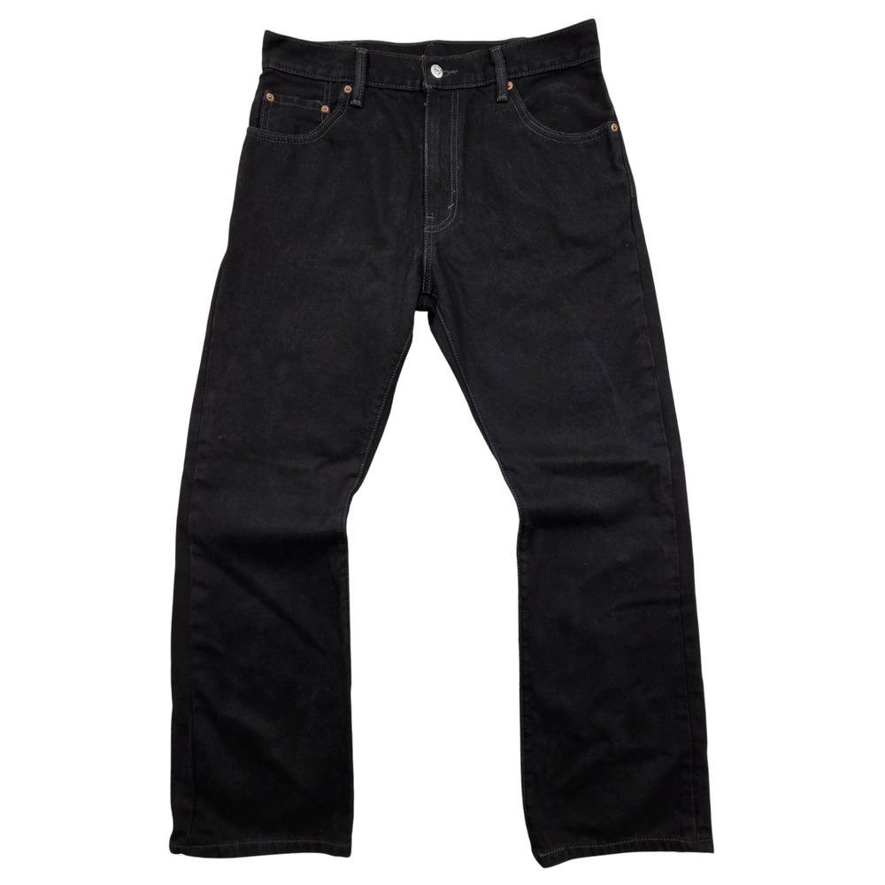Levis 517 Boot Cut Denim Jeans Black Mens 34x30 Cotton Bootcut